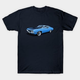 1970 Ford Torino Cobra Jet in winter blue T-Shirt